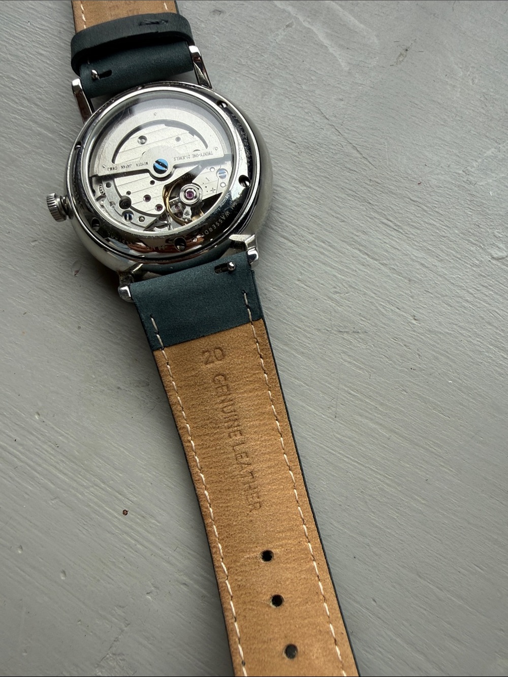 Sternglas Watch with Light Blue Dial and Black Strap - Picture 6 of 7